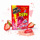 Close-up of the strawberry dipping powder
