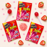 Pop Rocks Dips Strawberry 18 count case