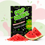 Close-up of watermelon popping candy crystals