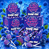 Charms Blue Raspberry Blow Pop with bubble gum center
