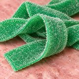 Green Apple Sour Belts sold by the pound at Avaza Candy, green apple sour belt candy