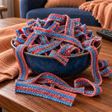Close-up of Blazpberry Sour Belts showing the sour sugar coating on red and blue raspberry candy belts