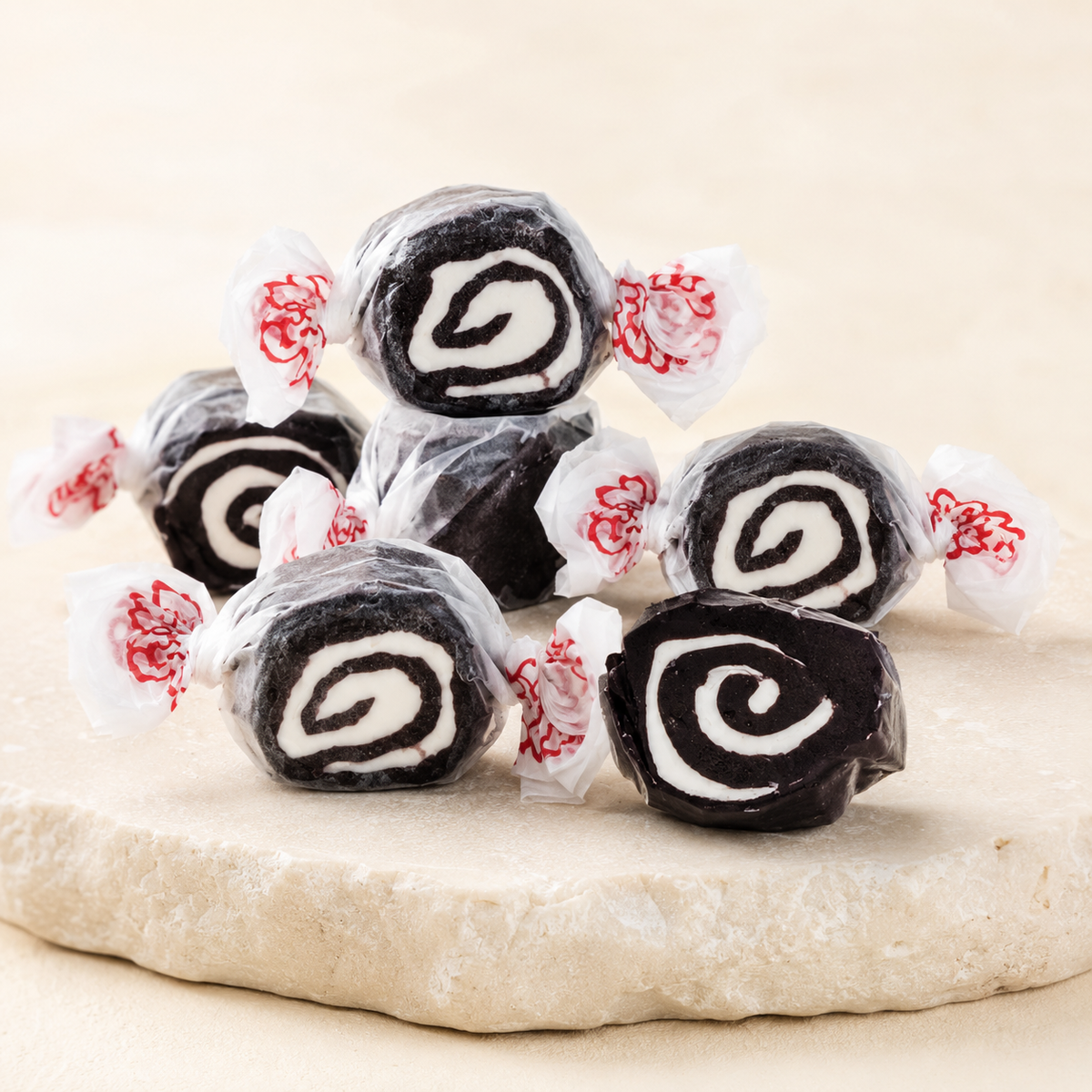 Black Licorice Swirl Salt Water Taffy