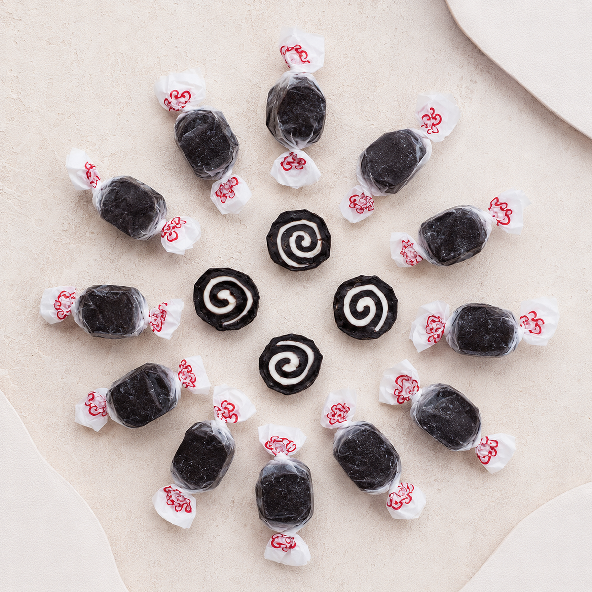 Black Licorice Swirl Salt Water Taffy