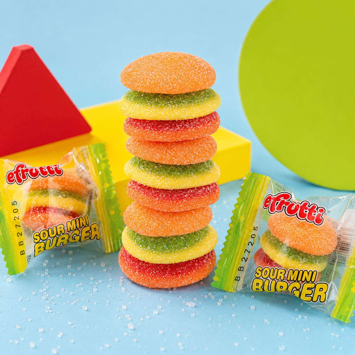 Efrutti Sour Gummy Burgers 60 ct.