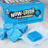 Now and Later Blue Raspberry taffy candy bars, 24 count