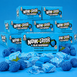 Now and Later Blue Raspberry taffy candy bars, 24 count