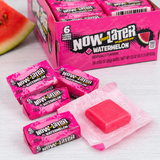 Now and Later Watermelon taffy candy bars, 24 count