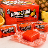 Now and Later Tropical Punch taffy candy bars, 24 count