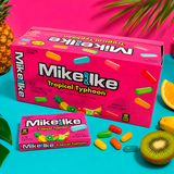 Mike and Ike Tropical Typhoon chewy fruit candy theater boxes, 24 count