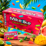 Mike and Ike Tropical Typhoon chewy fruit candy theater boxes, 24 count