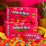Mike and Ike Tropical Typhoon chewy fruit candy theater boxes, 24 count