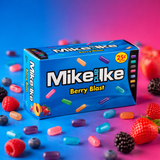 Mike and Ike Berry Blast chewy fruit candy theater boxes, 24 count