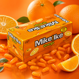 Mike and Ike Orange chewy fruit candy theater boxes, 24 count