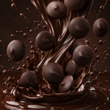 Dark chocolate melting wafers in bulk bag
