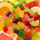 Rainbow 12 flavor gummy bears candy