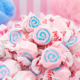 Cotton Candy salt water taffy, individually wrapped pieces