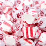 Peppermint salt water taffy, individually wrapped pieces