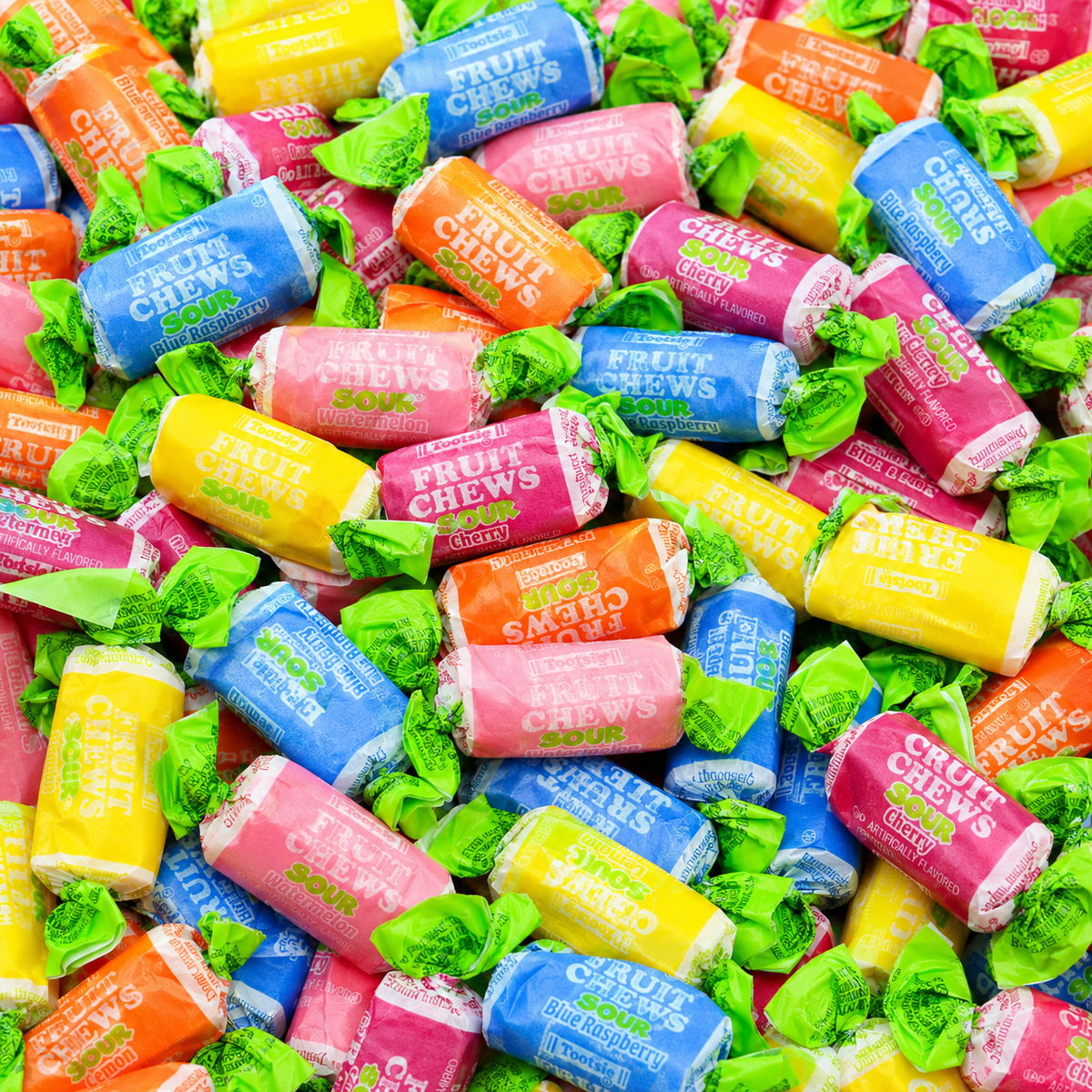 Tootsie Roll sour fruit chews assorted candy
