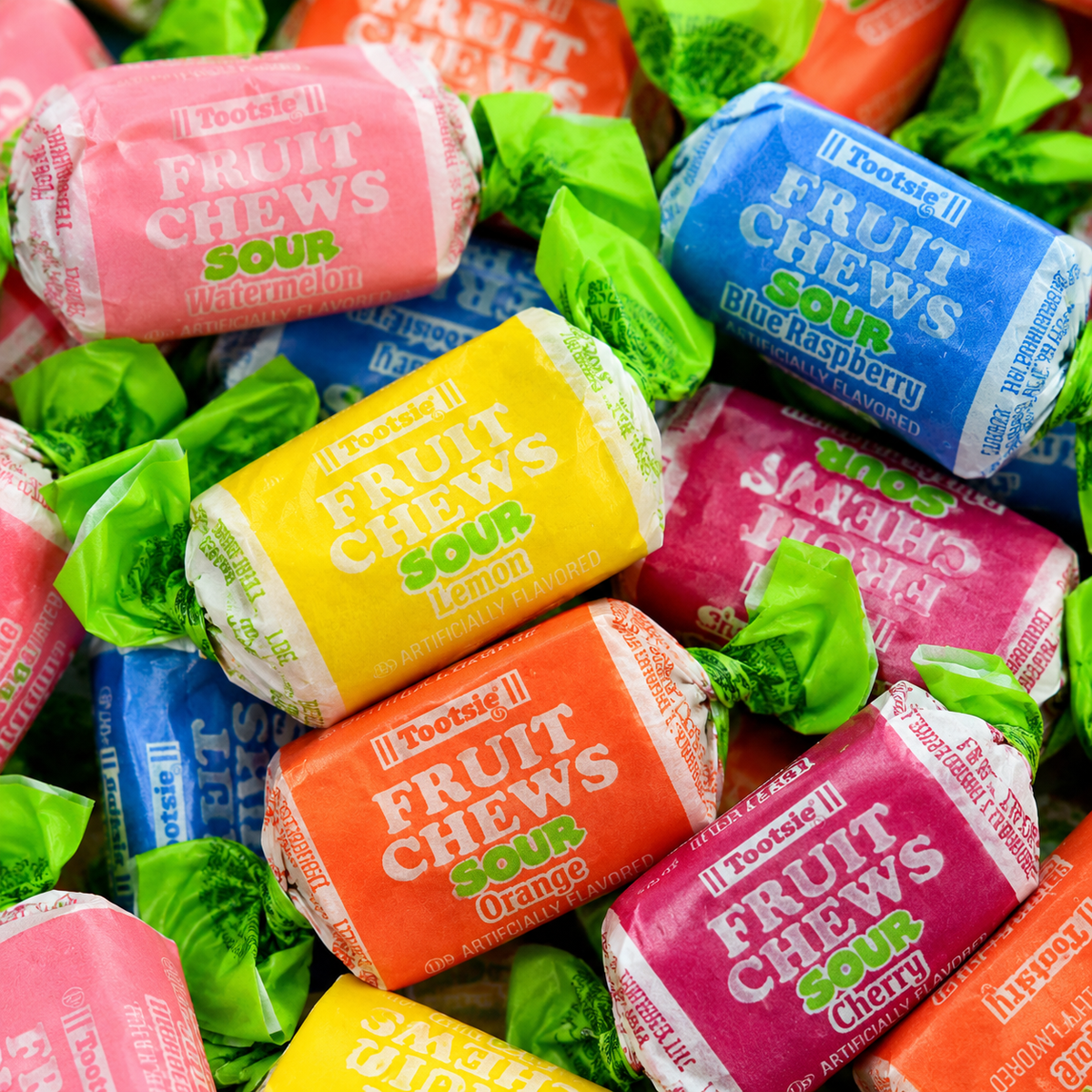 Tootsie Roll sour fruit chews assorted candy