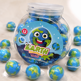 Giant liquid-filled Earth planet gummy candy