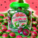 Sweet and sour watermelon liquid-filled gummy candy