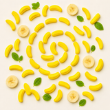 Banana Hard Candy – Retro Yellow Bananas