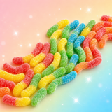 Sour Gummy Worms – Tangy Neon Gummies
