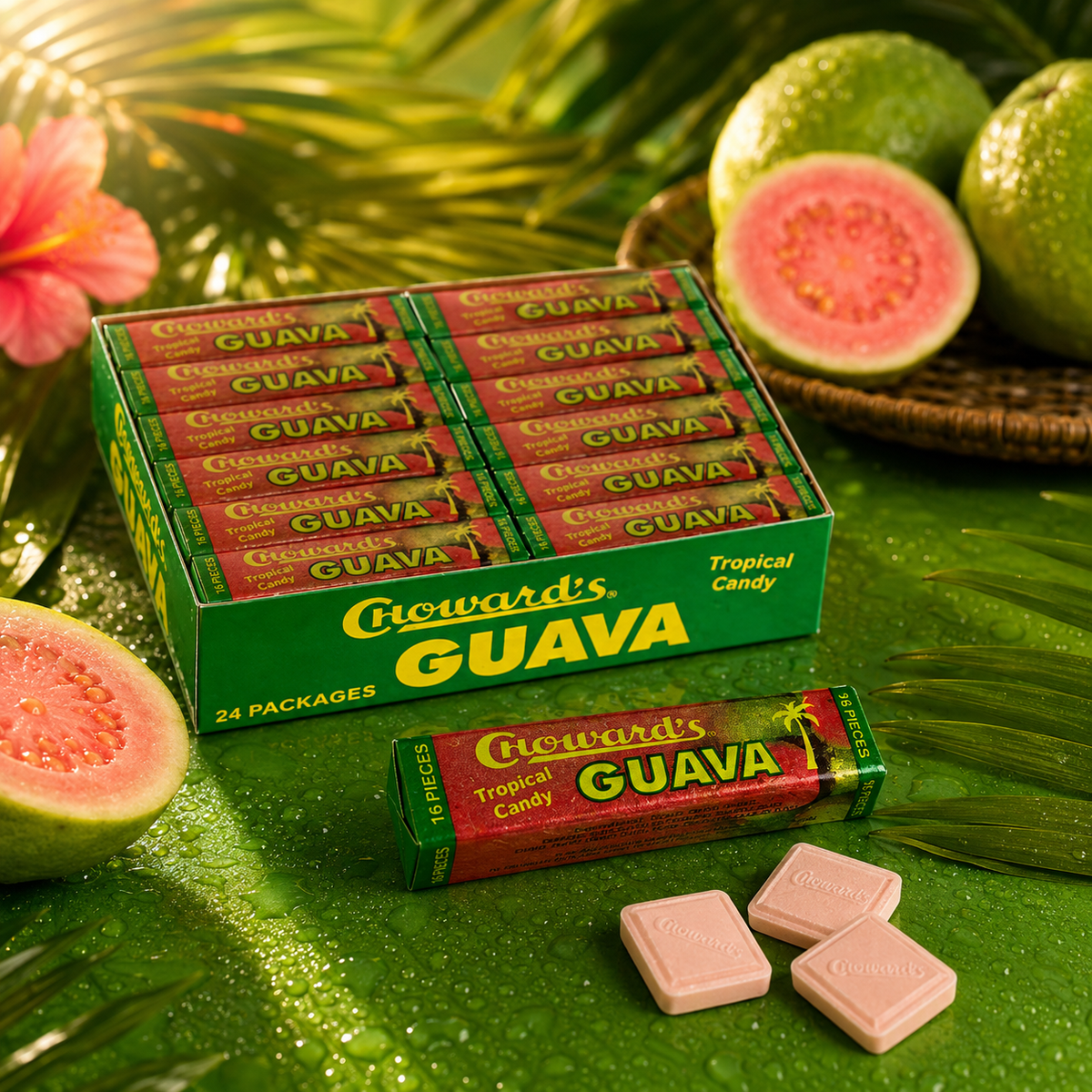 Choward's guava gum retro packs, 24 count