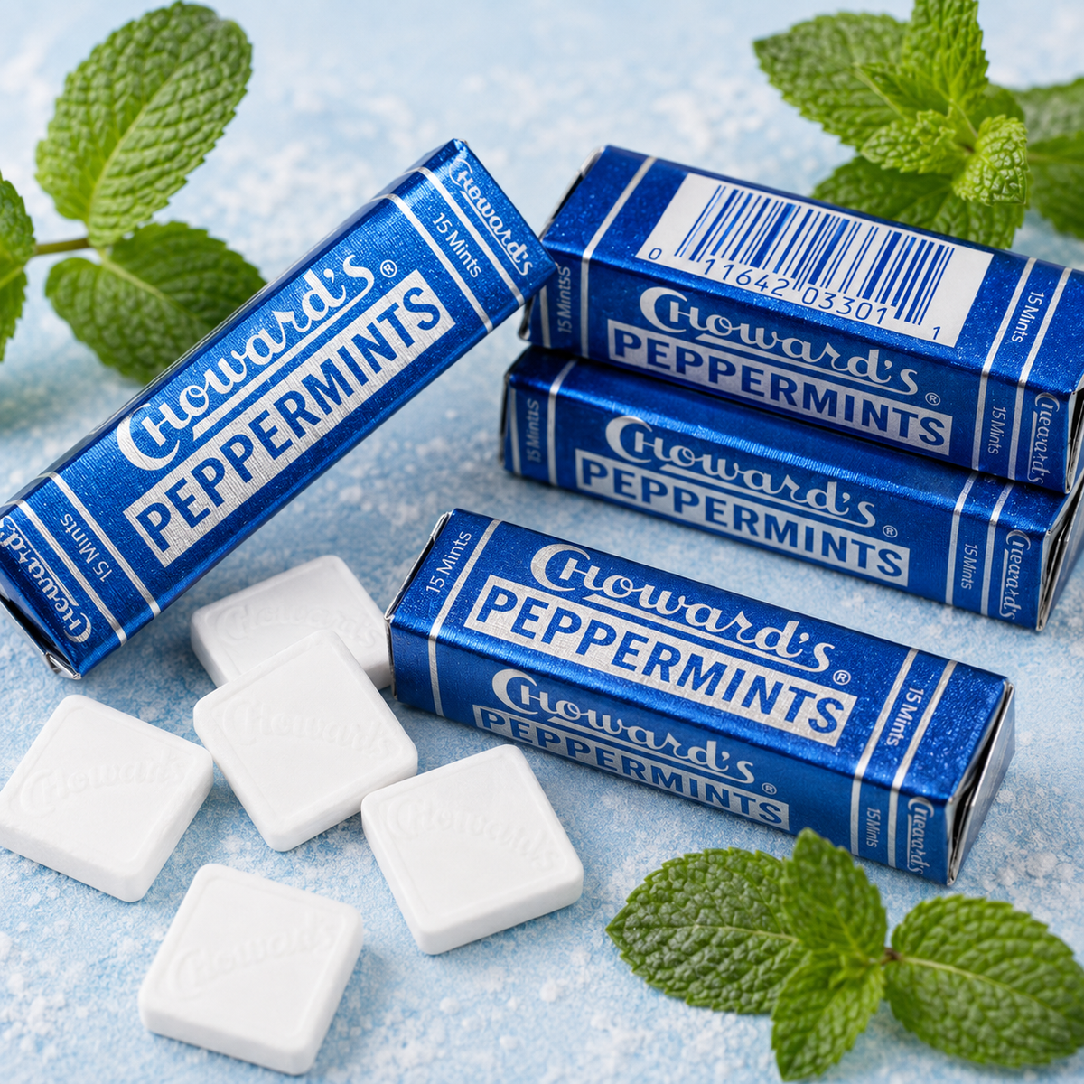 Choward's peppermint mints retro packs, 24 count