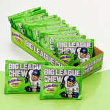 Big League Chew Sour Apple shredded bubble gum pouches, 12 count