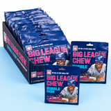 Big League Chew Blue Raspberry shredded bubble gum pouches, 12 count