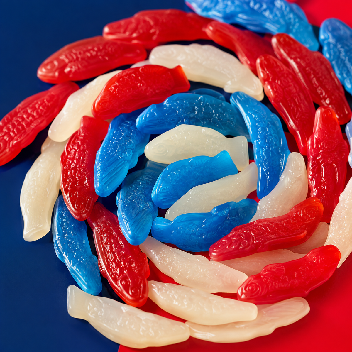Patriotic Swedish Fish candy mix