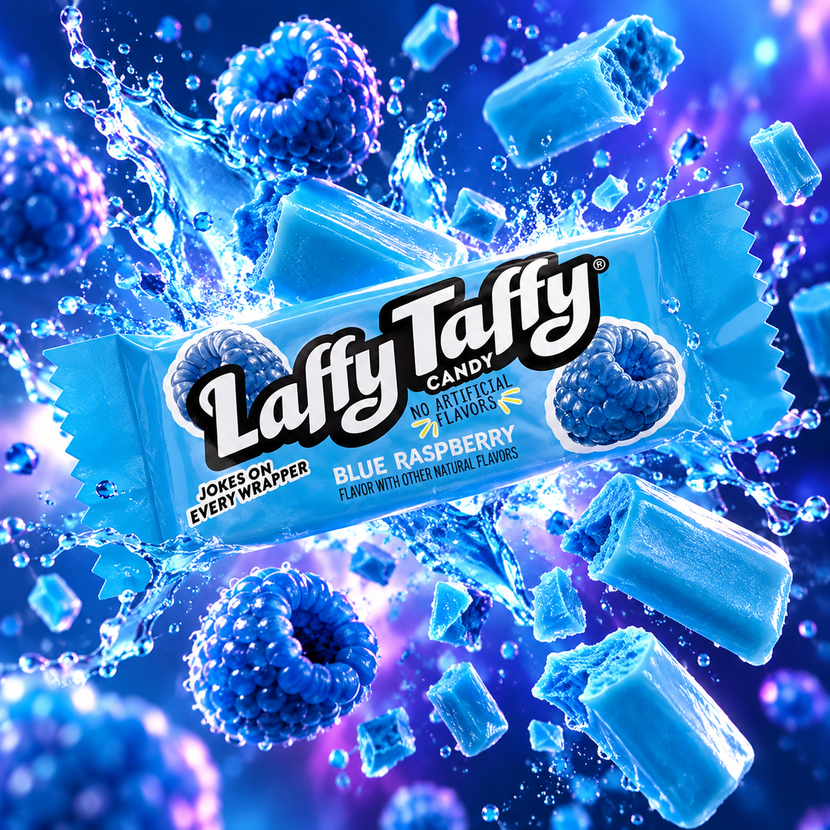 Unwrapped Laffy Taffy Blue Raspberry blue taffy bar
