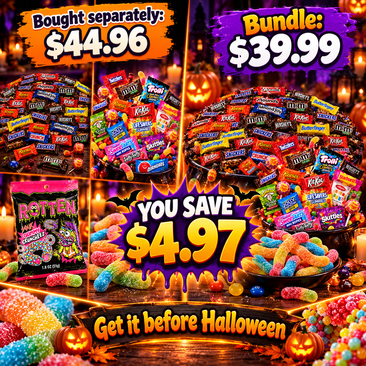 Halloween Treat Box candy bundle for trick-or-treat