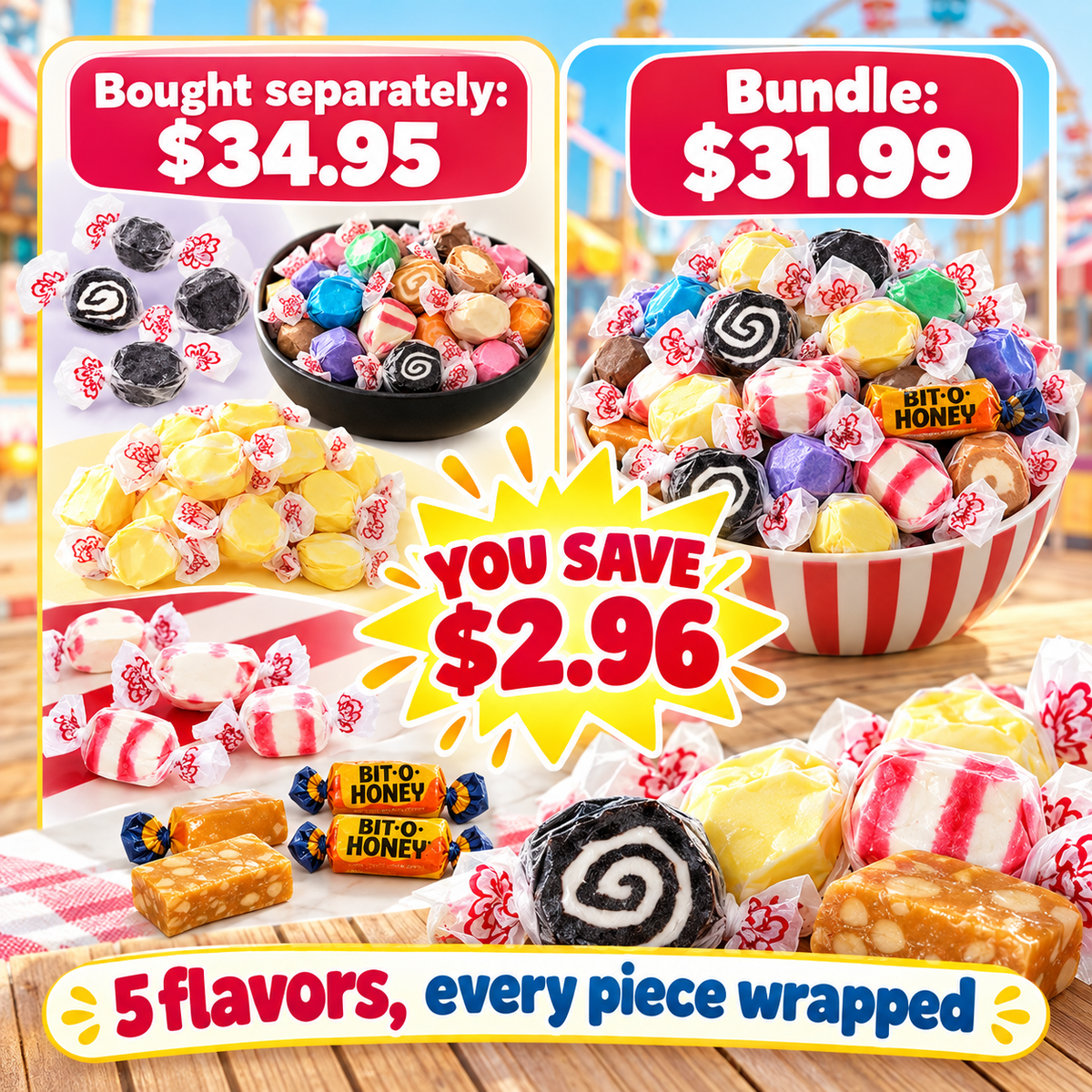 Taffy Shop Sampler Bundle gift box