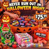 Wrapped fun-size chocolates, Blow Pops and gumballs for Halloween