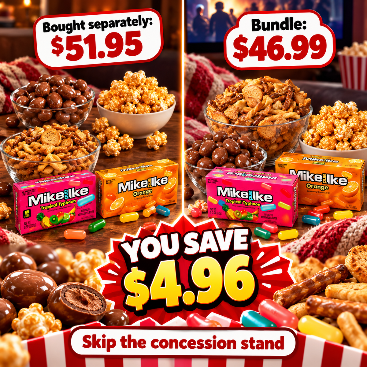 Movie Night Box candy bundle
