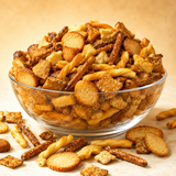 Pub snack mix close-up