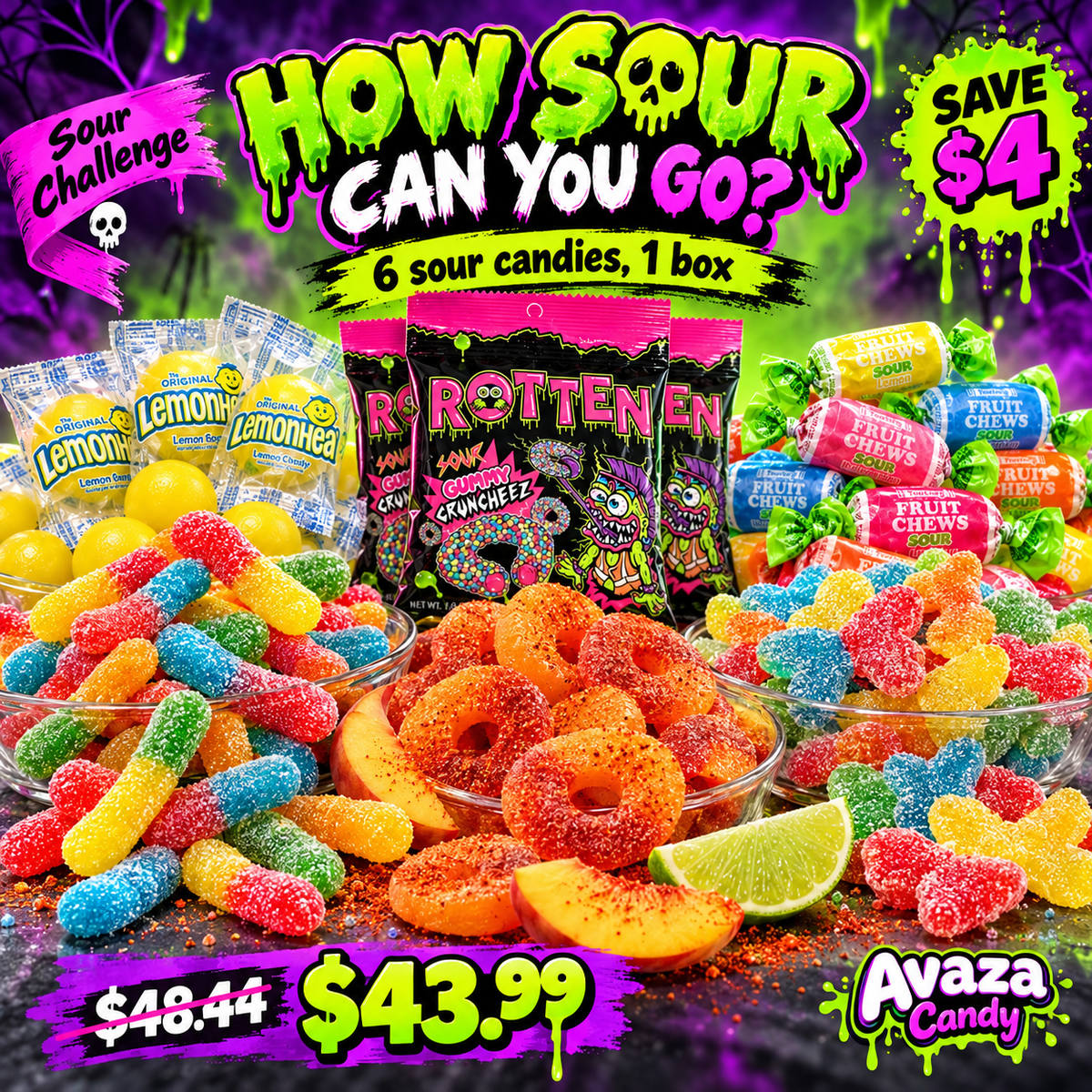 Spooky Sour Pack Halloween candy bundle box