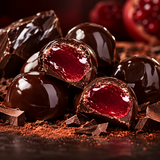 Dark chocolate covered pomegranate by the pound