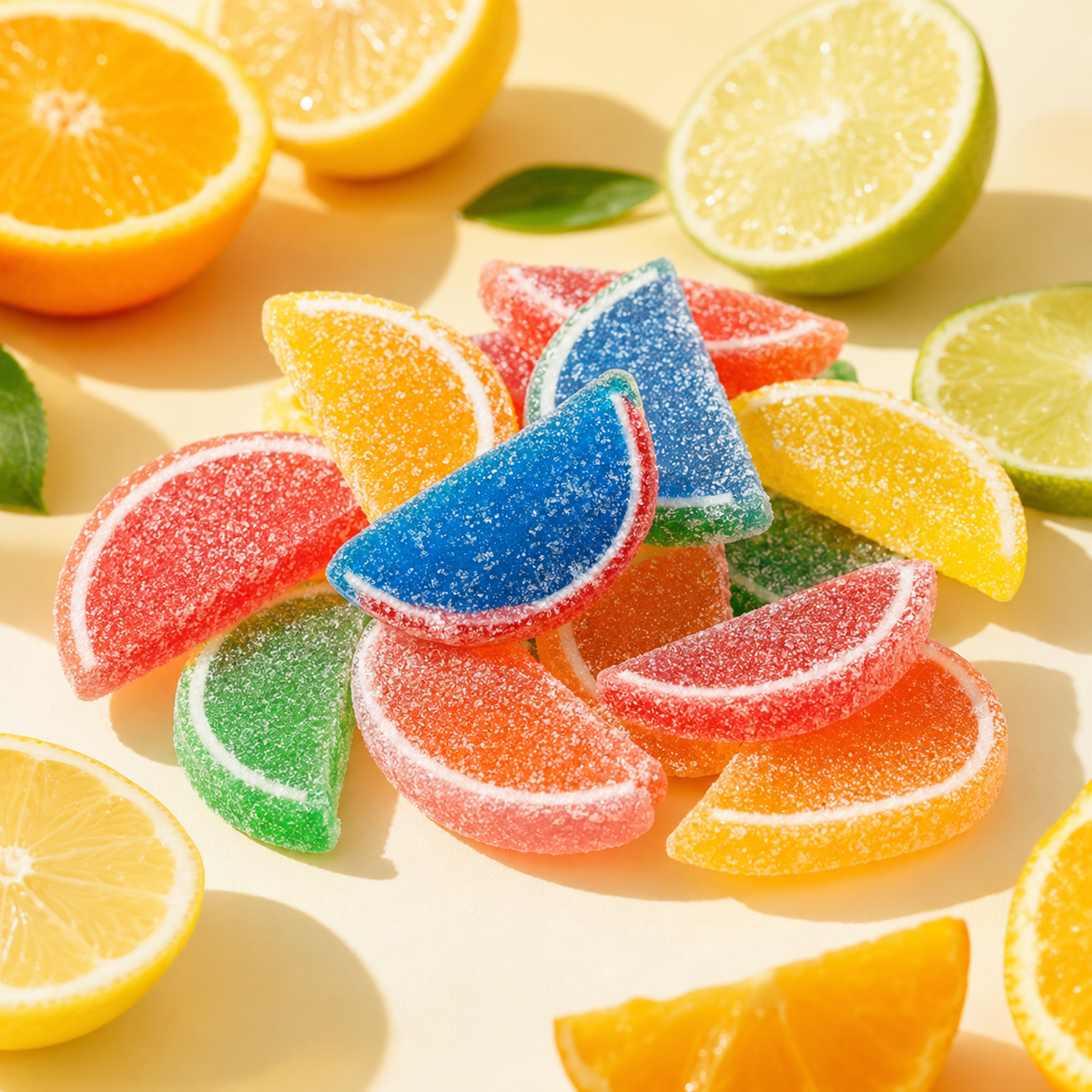 Boston Fruit Slices – Sugar-Rolled Jelly Candy