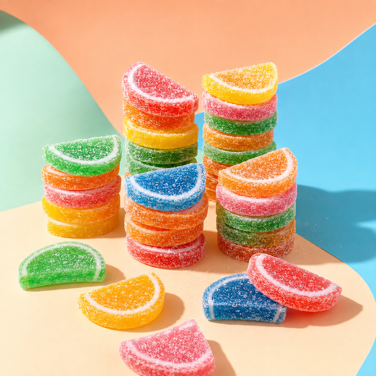 Boston Fruit Slices – Sugar-Rolled Jelly Candy