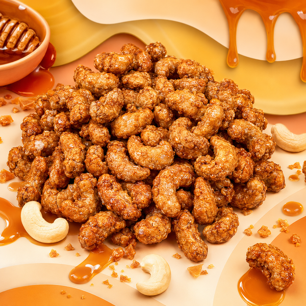 Caramel Cashew – Sweet & Salty Candied Nuts