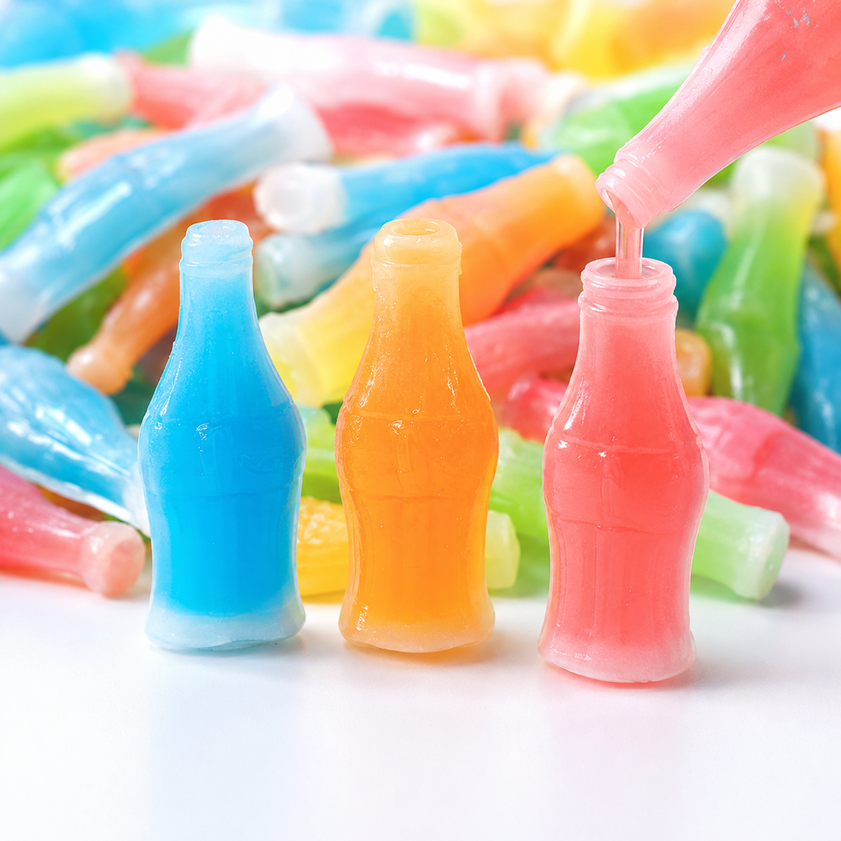 Wax Bottle Candy – Retro Liquid-Filled Bottles