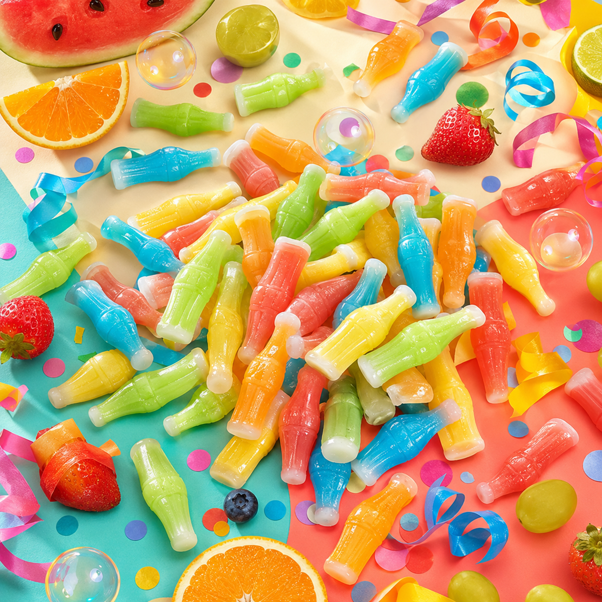 Wax Bottle Candy – Retro Liquid-Filled Bottles