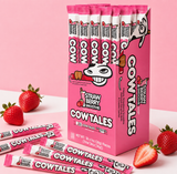 Goetze's Strawberry Smoothie Cow Tales sticks in their wrappers