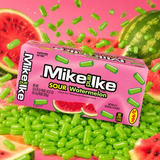 Mike and Ike Sour Watermelon chewy fruit candy theater boxes, 24 count