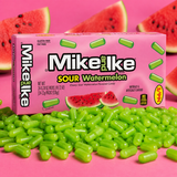 Mike and Ike Sour Watermelon chewy fruit candy theater boxes, 24 count