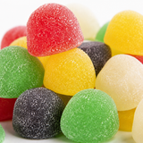 Colorful sugar sanded gum drops candy